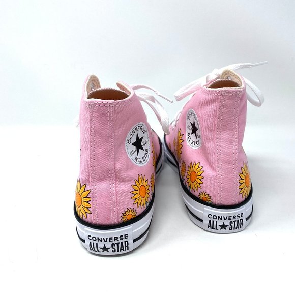 Converse CTAS Pink Hi Top Canvas Natural Sneaker W - Picture 6 of 8